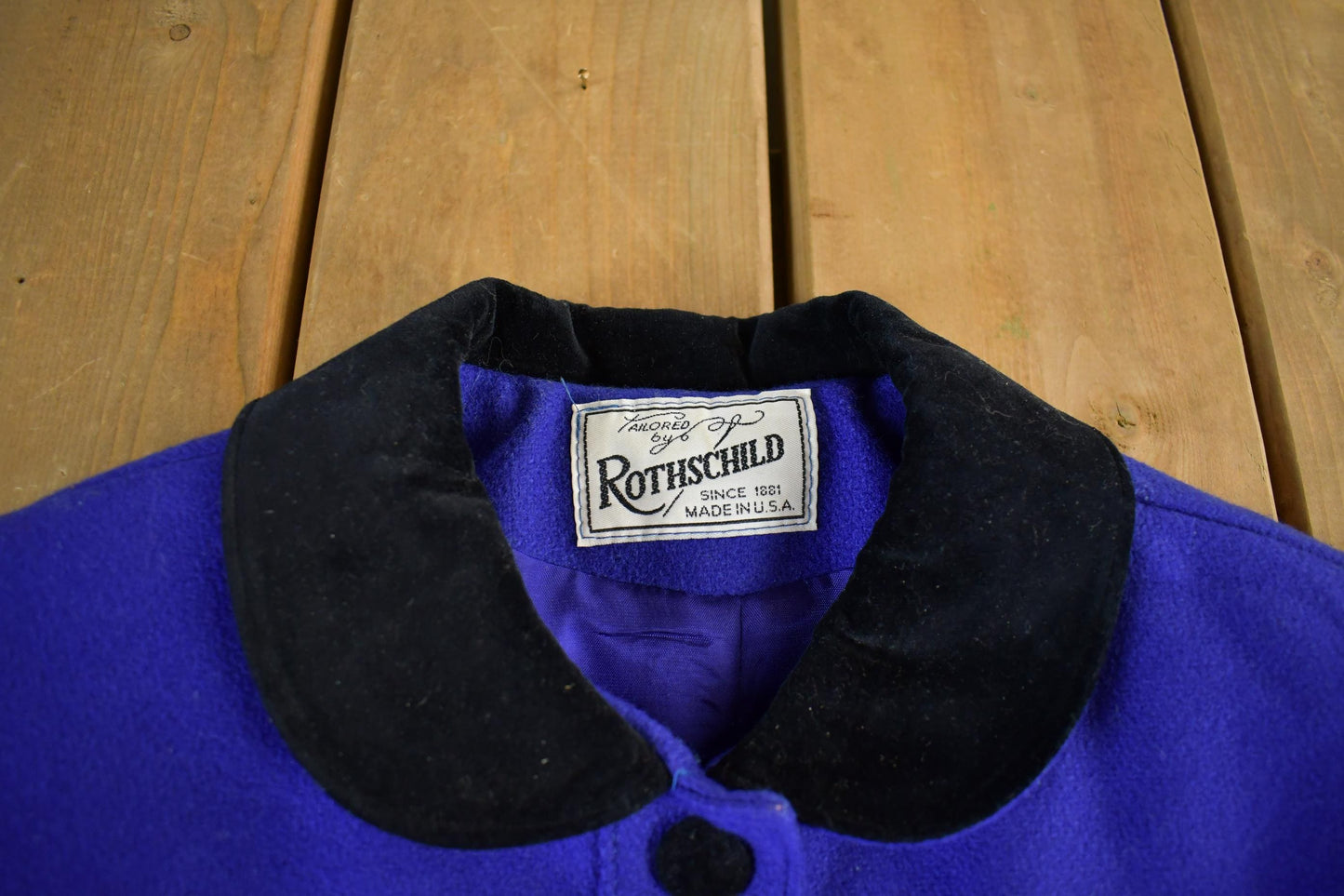Vintage 1980s Rothschild Wool Princess Dress Coat Women's 12 from propervintagecanada