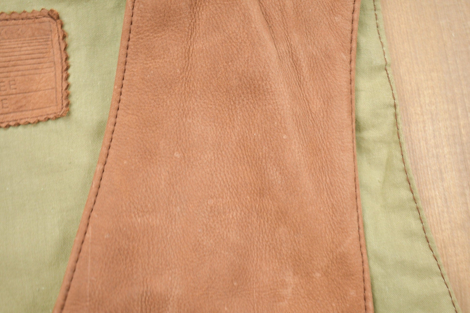 Vintage 1980s Roundtree & Yorke Brown Leather Vest Men's Medium from propervintagecanada