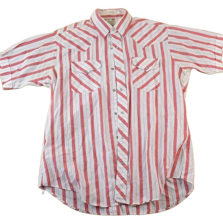 Vintage 1980s Ruddock Shirts Button Up Western Style Shirt Men's XL