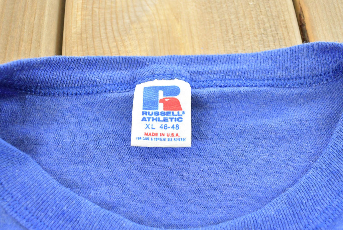 Vintage 1980s Russell Athletic Health Careers Center Crusaders T-Shirt Mens XL from propervintagecanada