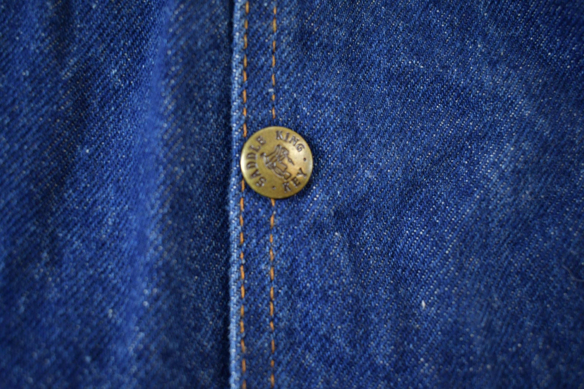 Vintage 1980s Saddle King Western Denim Vest Men's 2XL from propervintagecanada