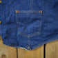 Vintage 1980s Saddle King Western Denim Vest Men's 2XL from propervintagecanada