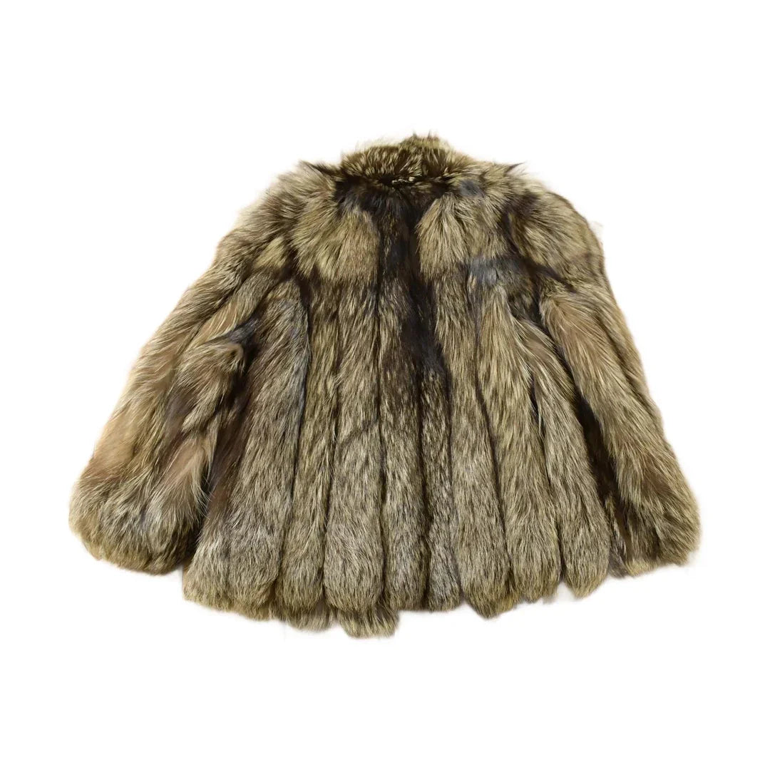 Vintage 1980s Saga Fox Fox Fur Jacket Adult Large Men's Large from propervintagecanada
