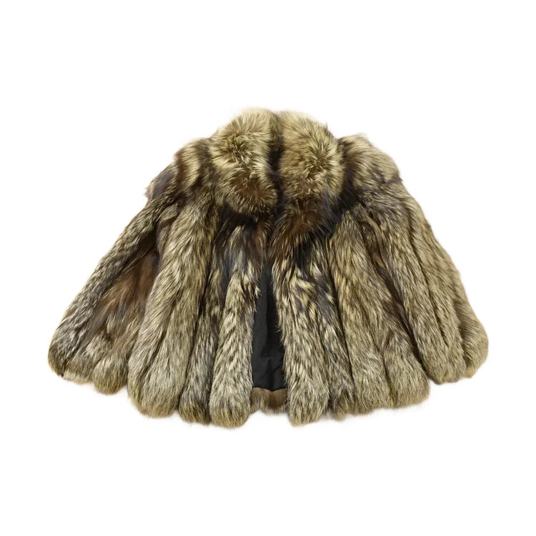 Vintage 1980s Saga Fox Fox Fur Jacket Adult Large Men's Large from propervintagecanada