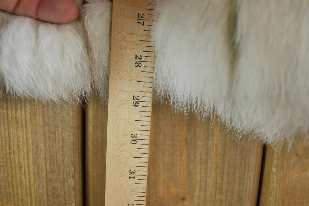 Vintage 1980s Saga Fox Fur Mid Length Coat Made In USA from propervintagecanada