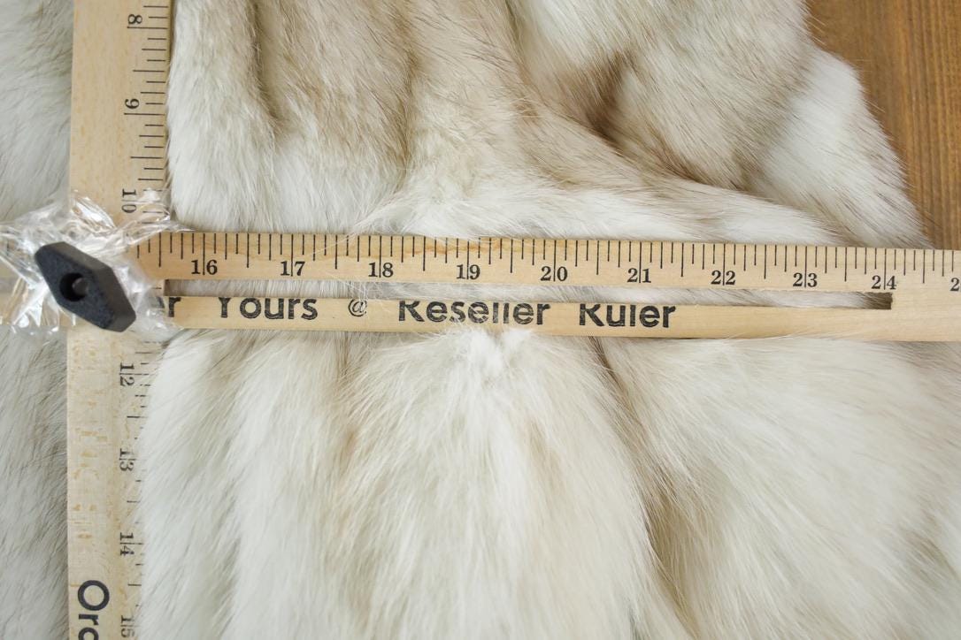 Vintage 1980s Saga Fox Fur Mid Length Coat Made In USA from propervintagecanada