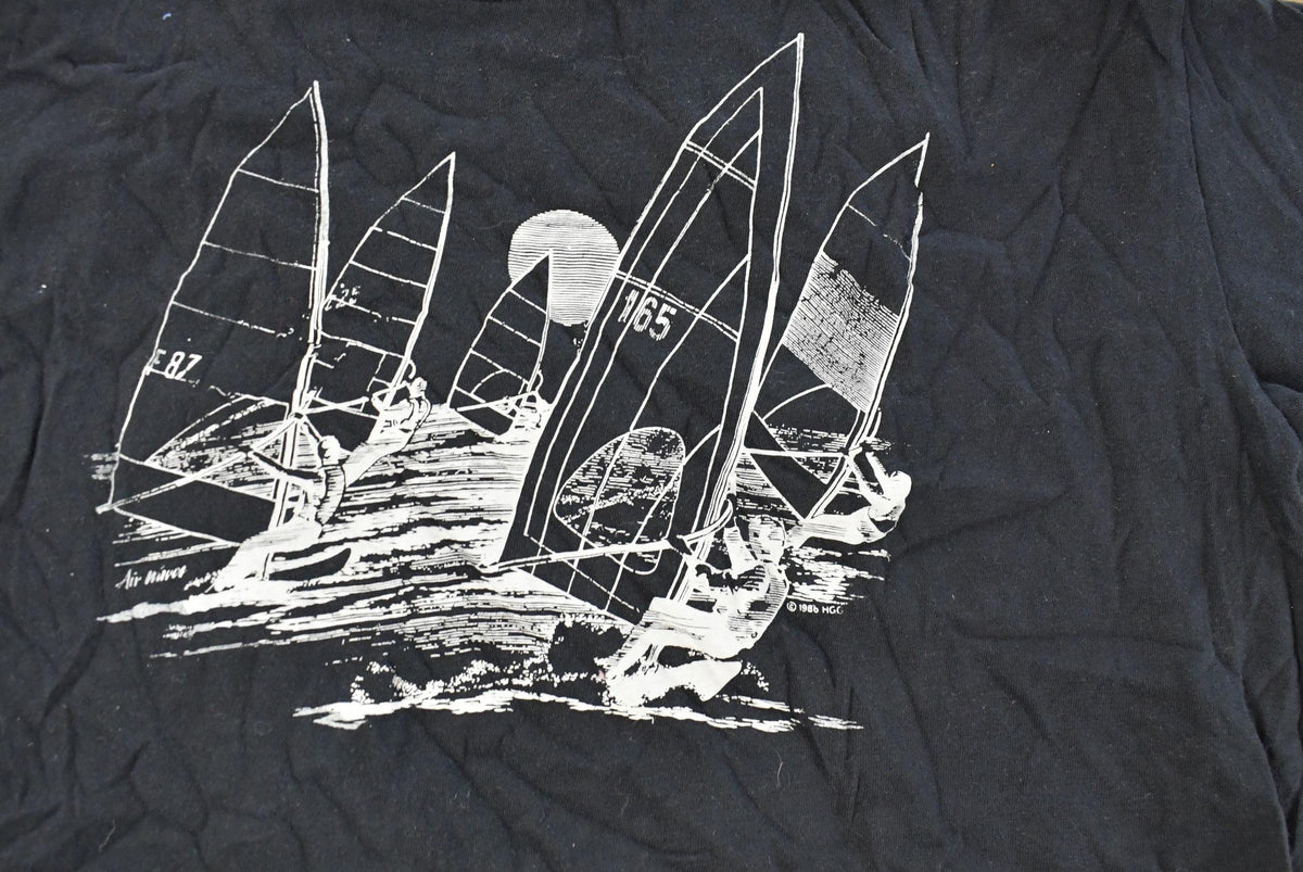 Vintage 1980s Sailing Tour Graphic T Shirt Men's Large from propervintagecanada