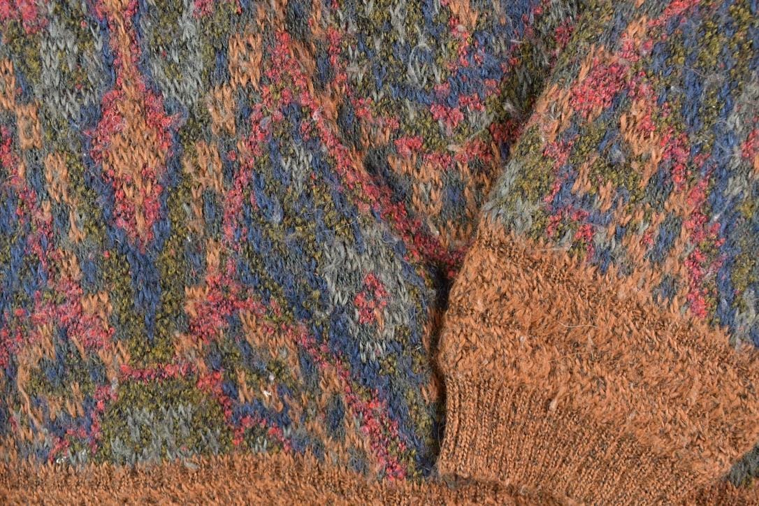 Vintage 1980s Saks Fifth Avenue Italian Wool Knit Sweater Men's Large from propervintagecanada