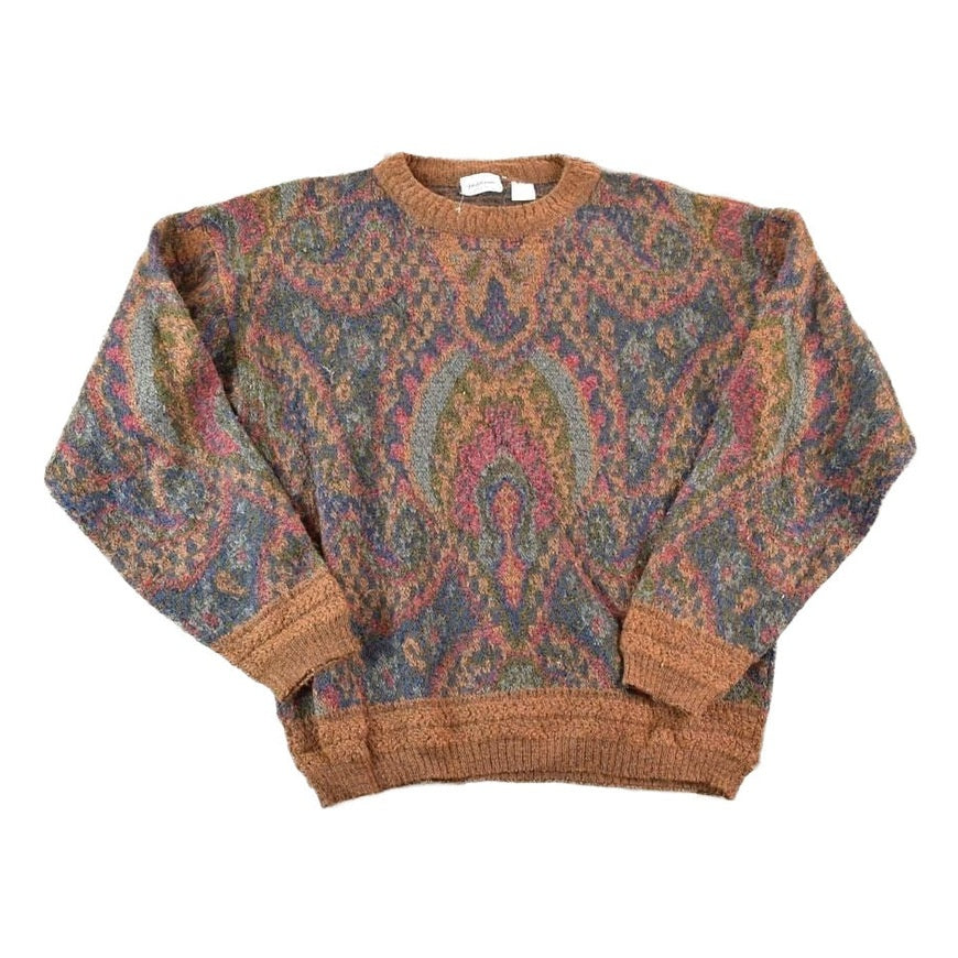 Vintage 1980s Saks Fifth Avenue Italian Wool Knit Sweater Men's Large from propervintagecanada