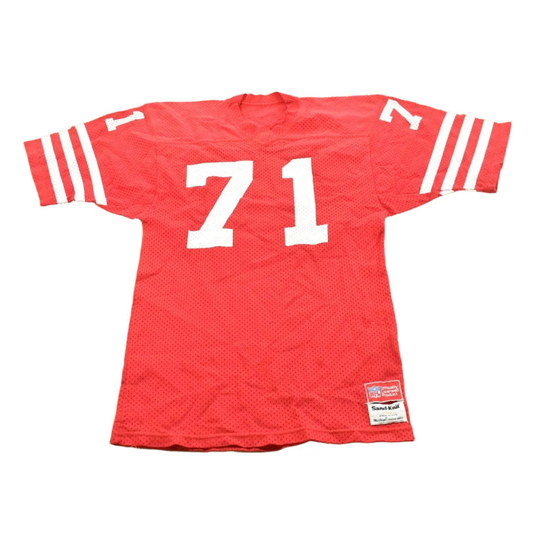 Vintage 1980s San Francisco 49ers Keith Fahnhorst Sand-Knit NFL Football Jersey Youth M from propervintagecanada