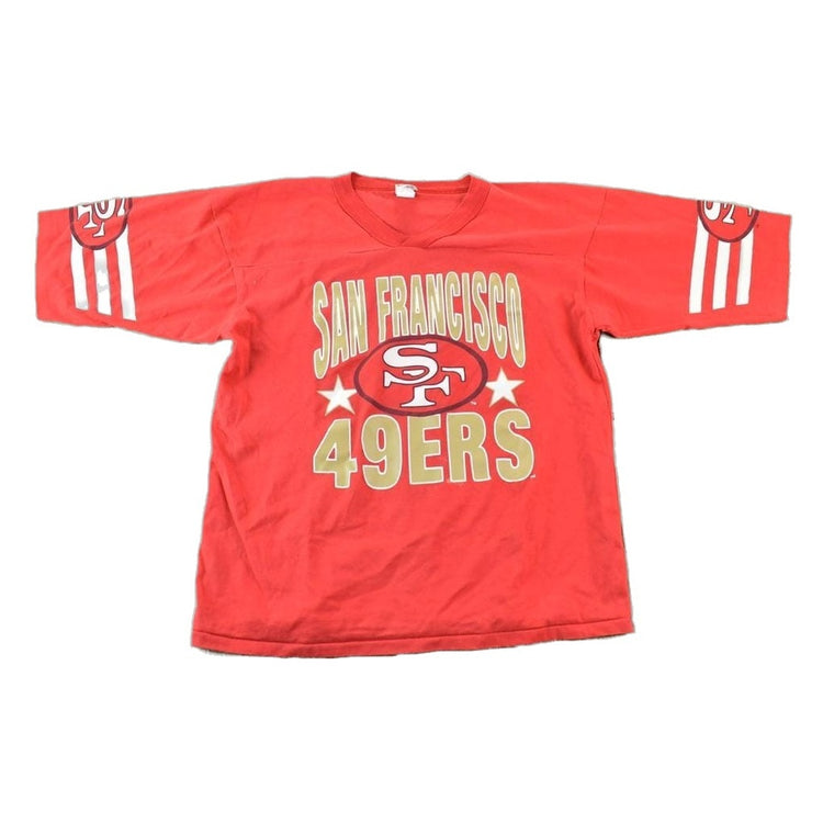 Vintage 1980s San Francisco Aop NFL Graphic print T-Shirt Men's Large from propervintagecanada