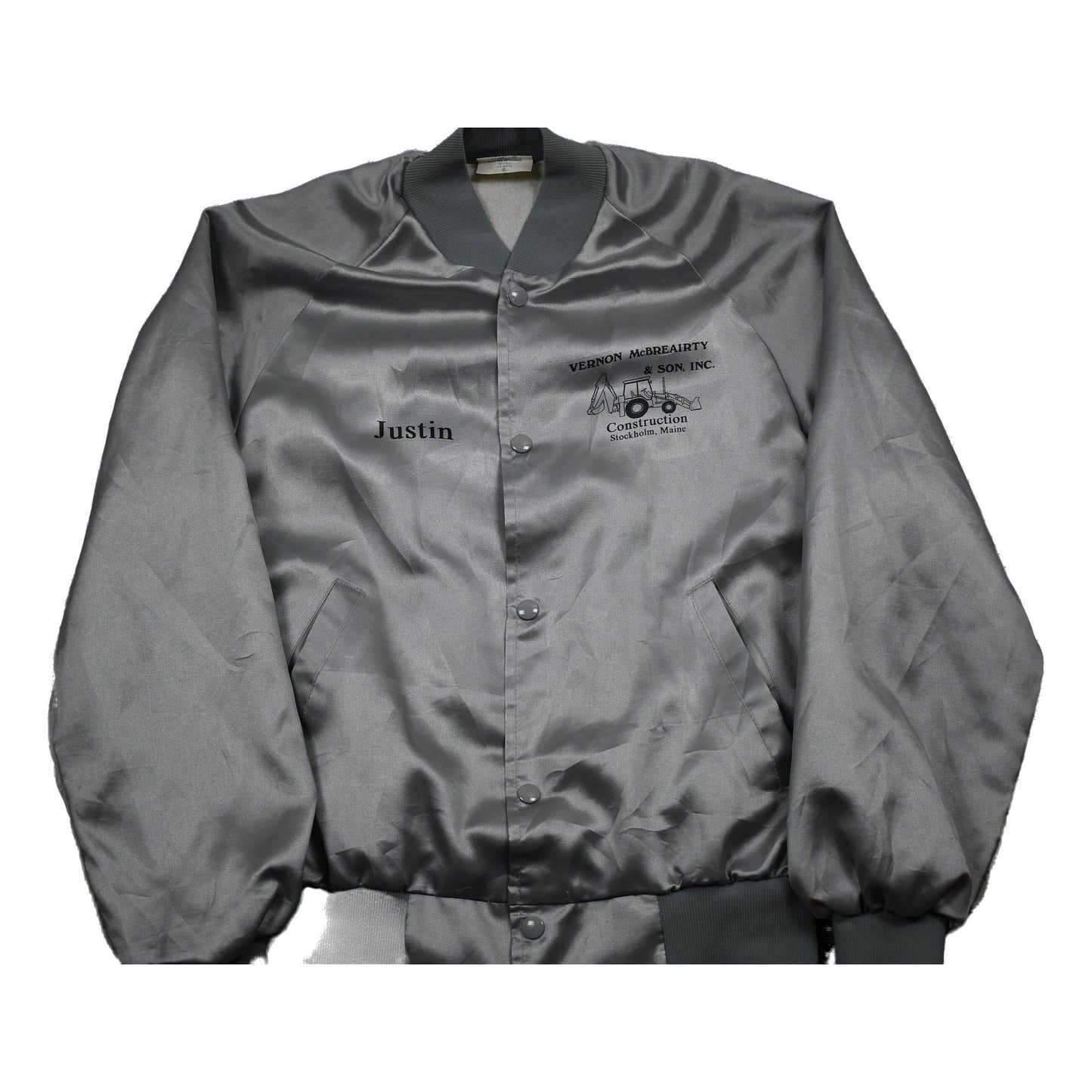 Vintage 1980s Satin Bomber Jacket Men's Small from propervintagecanada