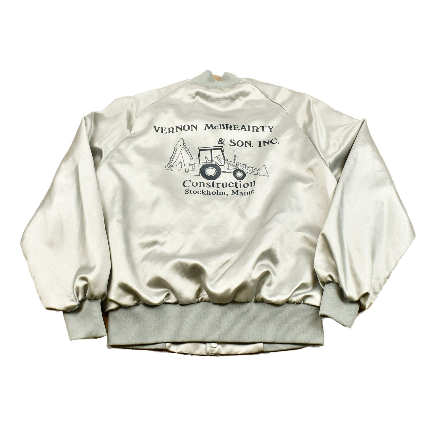 Vintage 1980s Satin Bomber Jacket Men's Small from propervintagecanada