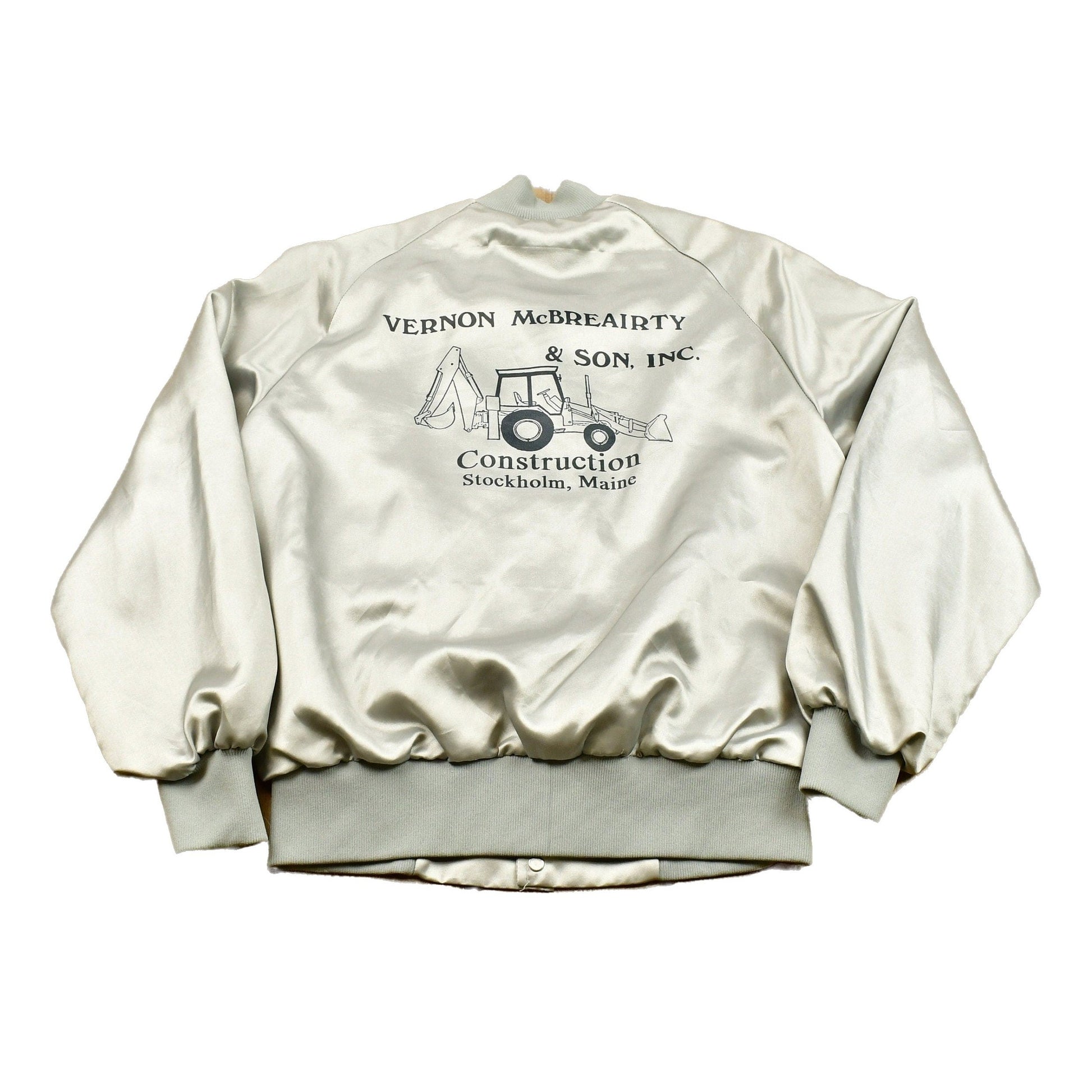 Vintage 1980s Satin Bomber Jacket Men's Small from propervintagecanada