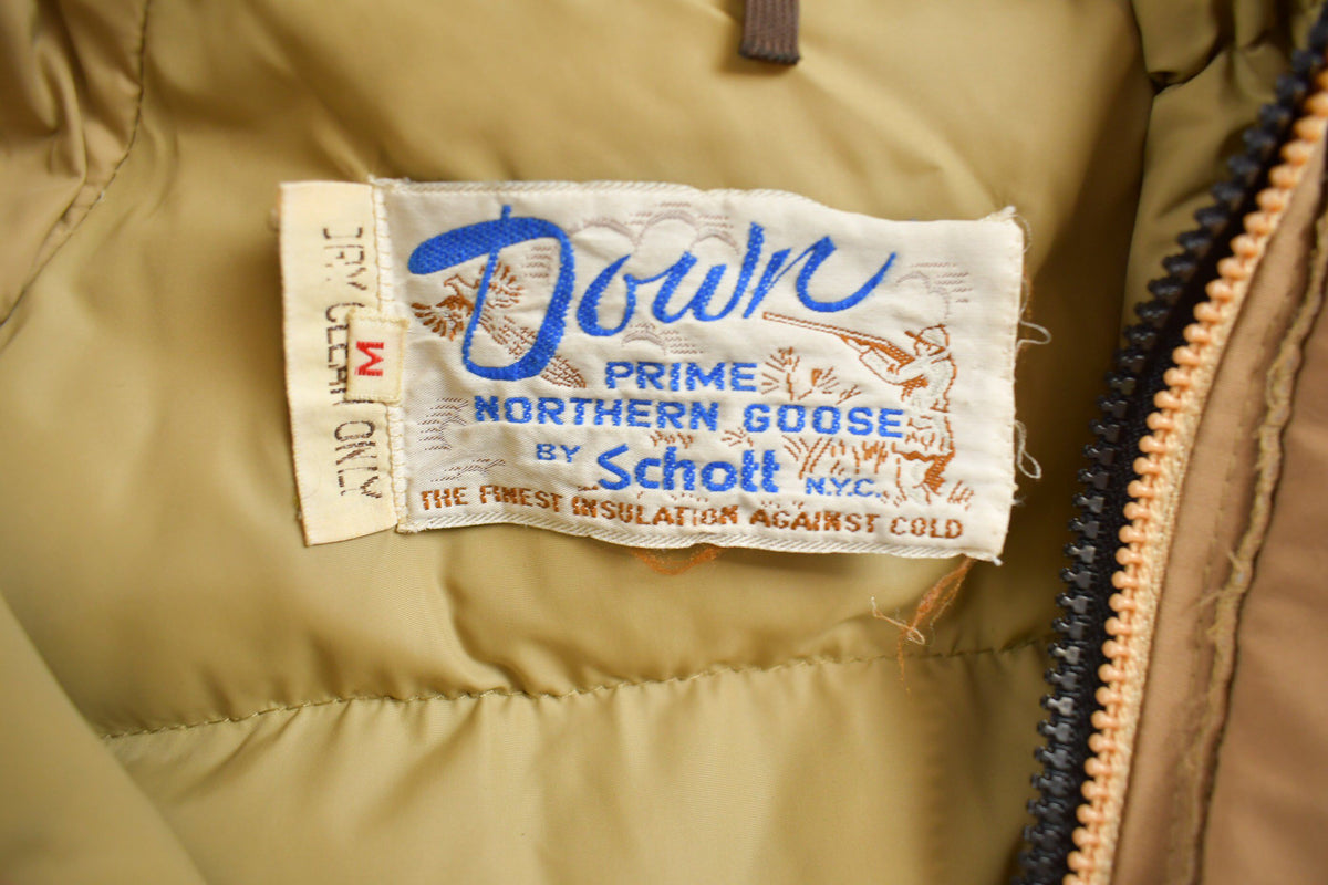 Vintage 1980s Schott Puffer Jacket from propervintagecanada