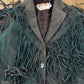 Vintage 1980s Schott Western Wear Fringe Leather Jacket Women's XL from propervintagecanada