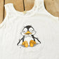 Vintage 1980s Screen Stars Cute Penguin Tank Top Shirt Men's XS from propervintagecanada
