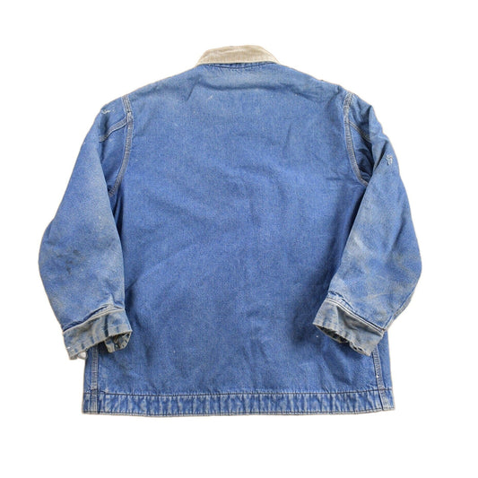 Vintage 1980s Sears Blanket Lined Denim Chore Jacket Men's XL from propervintagecanada