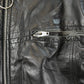 Vintage 1980s Sears Leather Moto Cafe Racer Biker Jacket Men's Large from propervintagecanada
