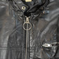 Vintage 1980s Sears Leather Moto Cafe Racer Biker Jacket Men's Large from propervintagecanada