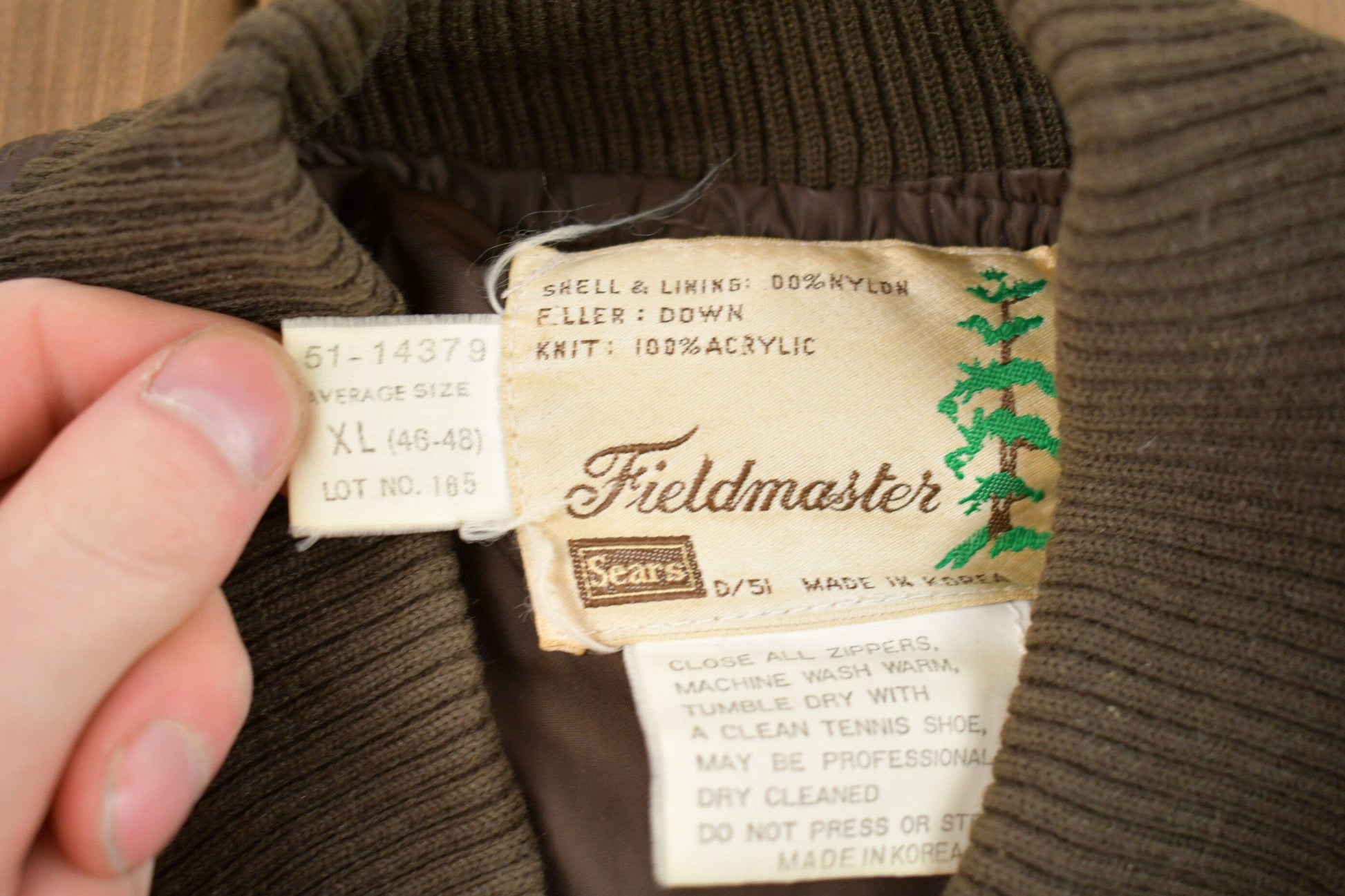 Vintage 1980s Sears Master Quilted Jacket Men's XL from propervintagecanada