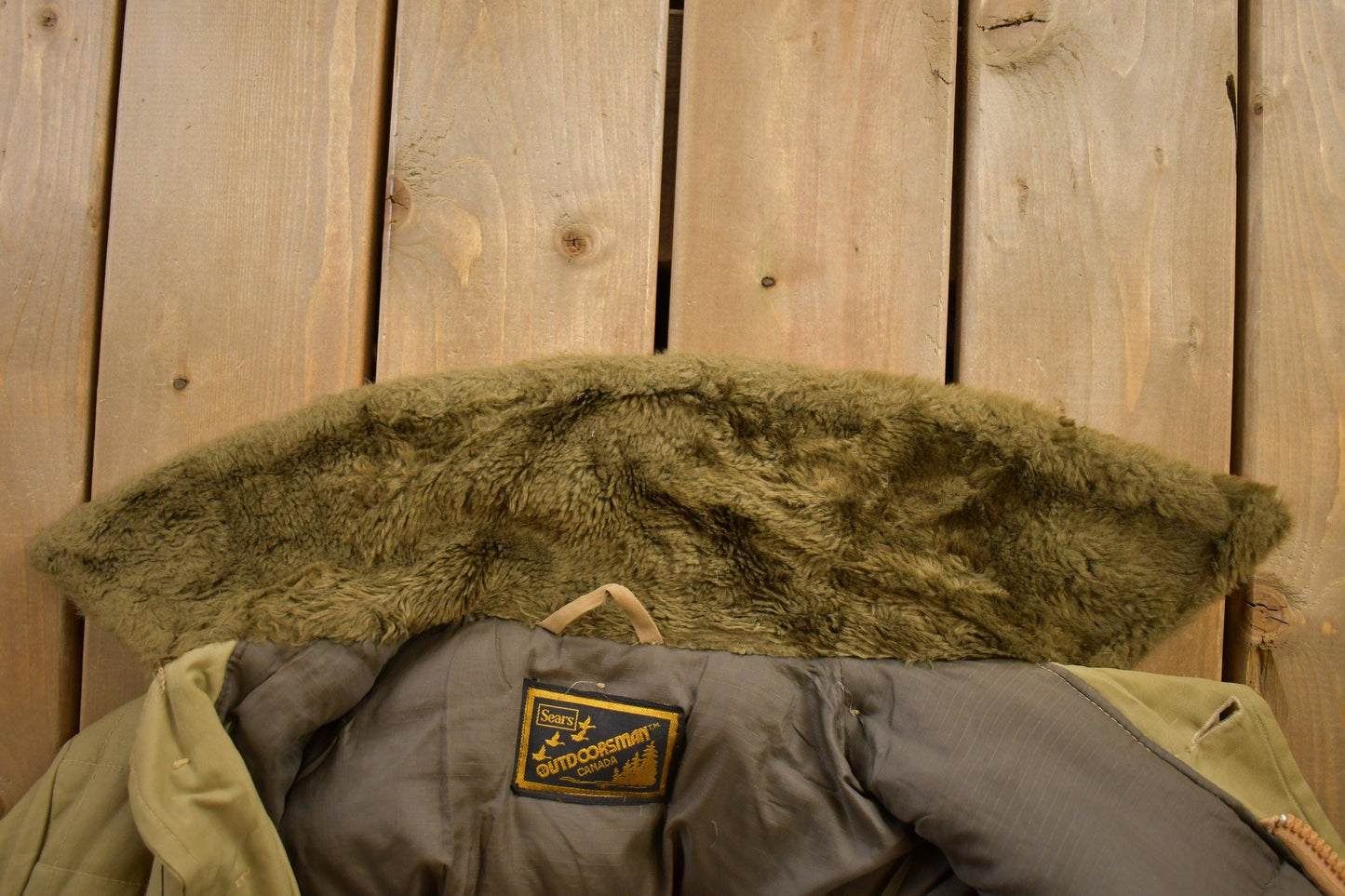 Vintage 1980s Sears Outdoorsman Puffer Jacket Men's Large from propervintagecanada