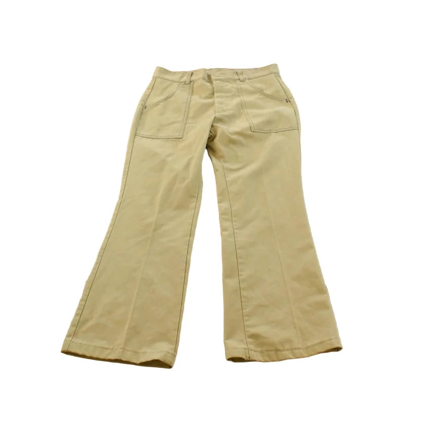 Vintage 1980s Sears Perma Prest Flare Pants Men's 30 x 29.5 from propervintagecanada