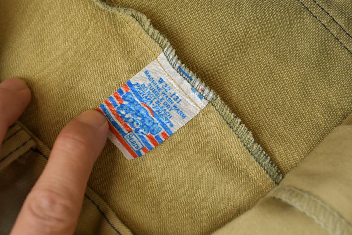 Vintage 1980s Sears Perma Prest Flare Pants Men's 30 x 29.5 from propervintagecanada