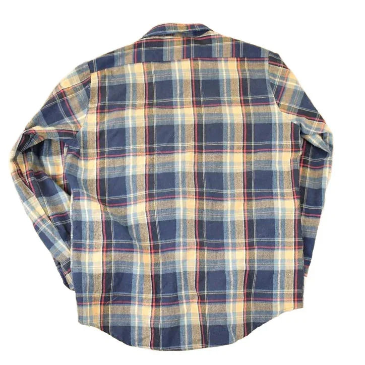 Vintage 1980s Sears Plaid Lined Button Up Shirt Men's L from propervintagecanada