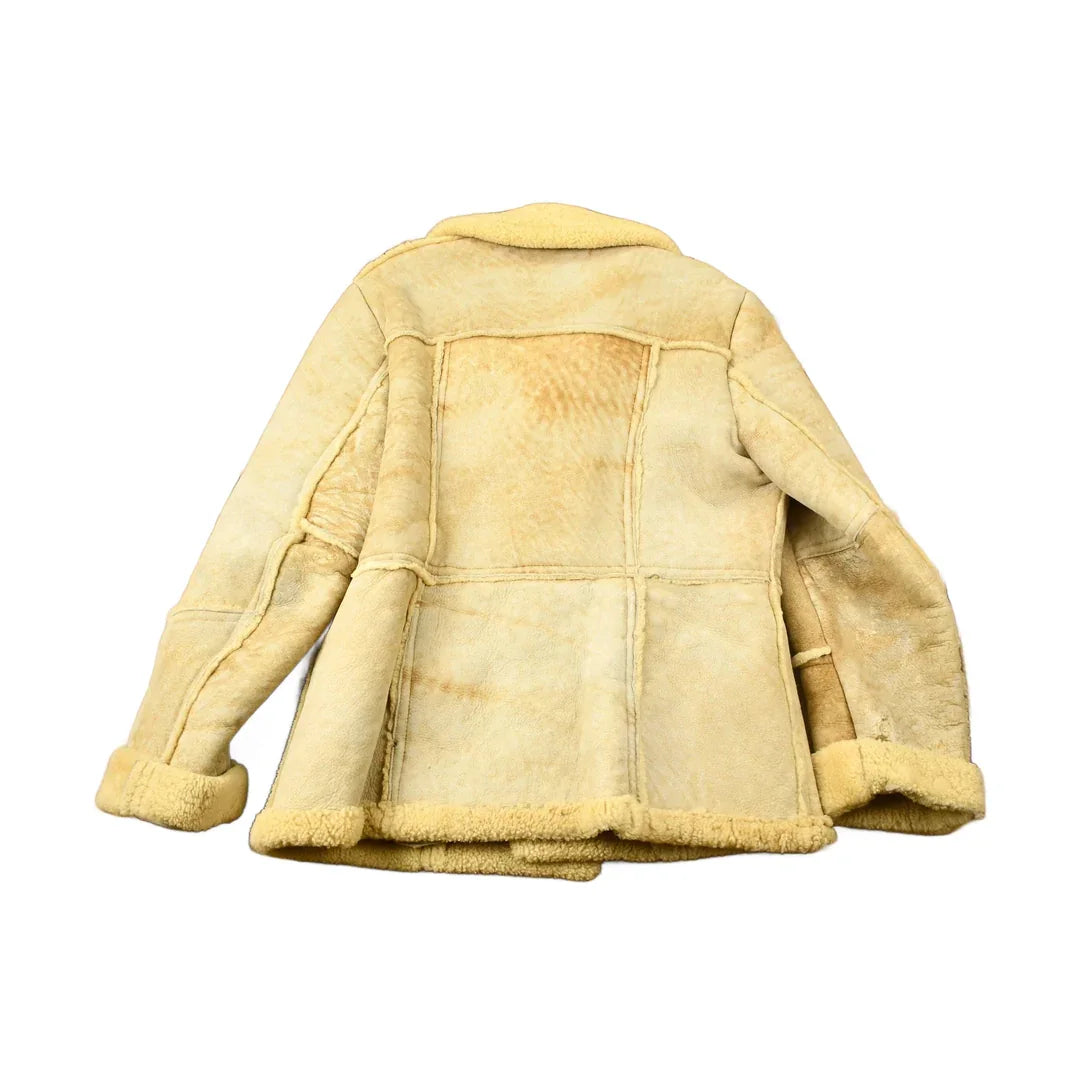 Vintage 1980s Sears The Mens Store Shearling Jacket Men's Large from propervintagecanada