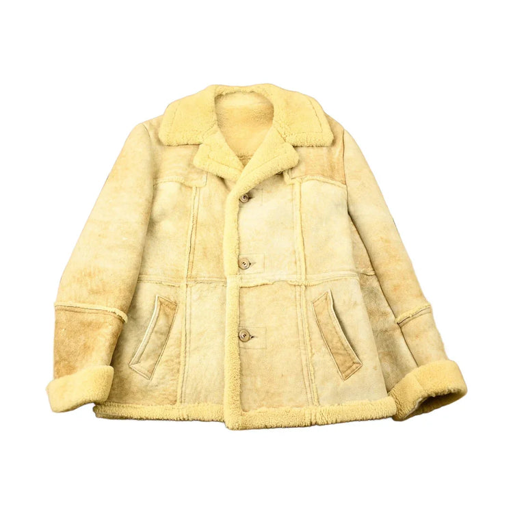 Vintage 1980s Sears The Mens Store Shearling Jacket Men's Large from propervintagecanada