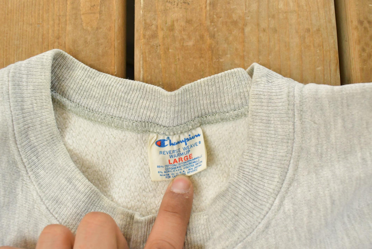 Vintage 1980s Shattuck St Mary's Champion Reverse Weave Crewneck Sweatshirt Men's L from propervintagecanada