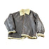 Vintage 1980s Shearling Bomber Jacket Real Leather and Wool from propervintagecanada