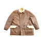 Vintage 1980s Shearling Leather Coat Size 52 from propervintagecanada