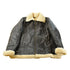 Vintage 1980s Shearling Leather Fur Jacket Men&