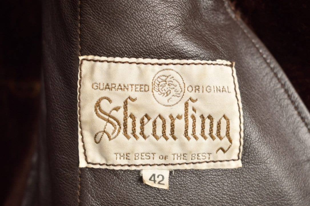 Vintage 1980s Shearling Suede Coat Men's Medium from propervintagecanada