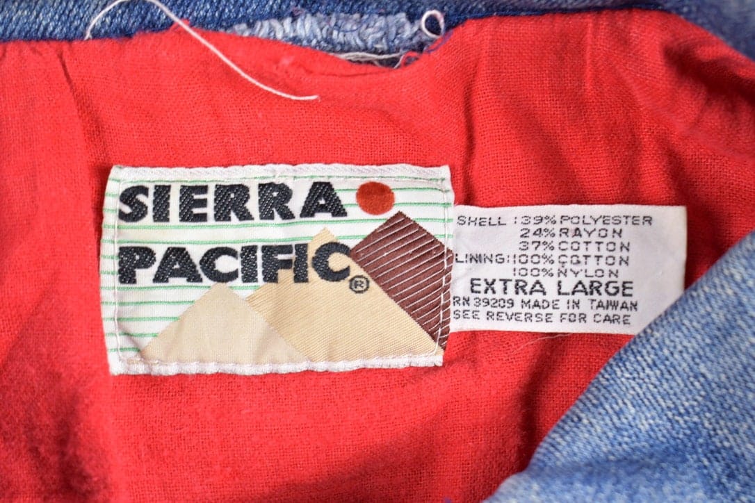 Vintage 1980s Sierra Pacific Denim Jacket Men's XL from propervintagecanada