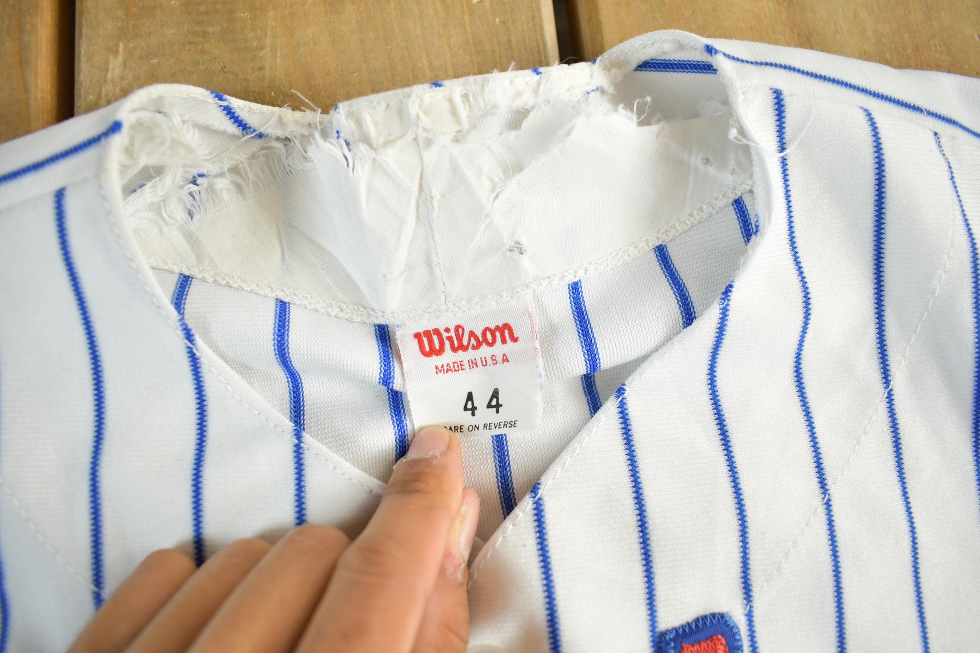 Vintage 1980s Simley Wilson Baseball Jersey Men's Large from propervintagecanada