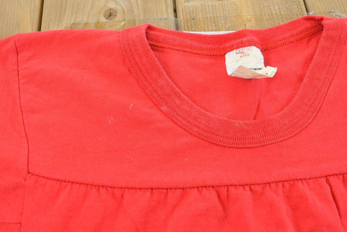 Vintage 1980s Simon Fraser University Three Quarter Sleeve Jersey T-Shirt Men's L from propervintagecanada