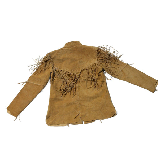 Vintage 1980s Skully Fringe Leather Jacket Women's S from propervintagecanada