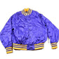 Vintage 1980s Skyline Blank Satin Varsity Jacket Men's Large from propervintagecanada
