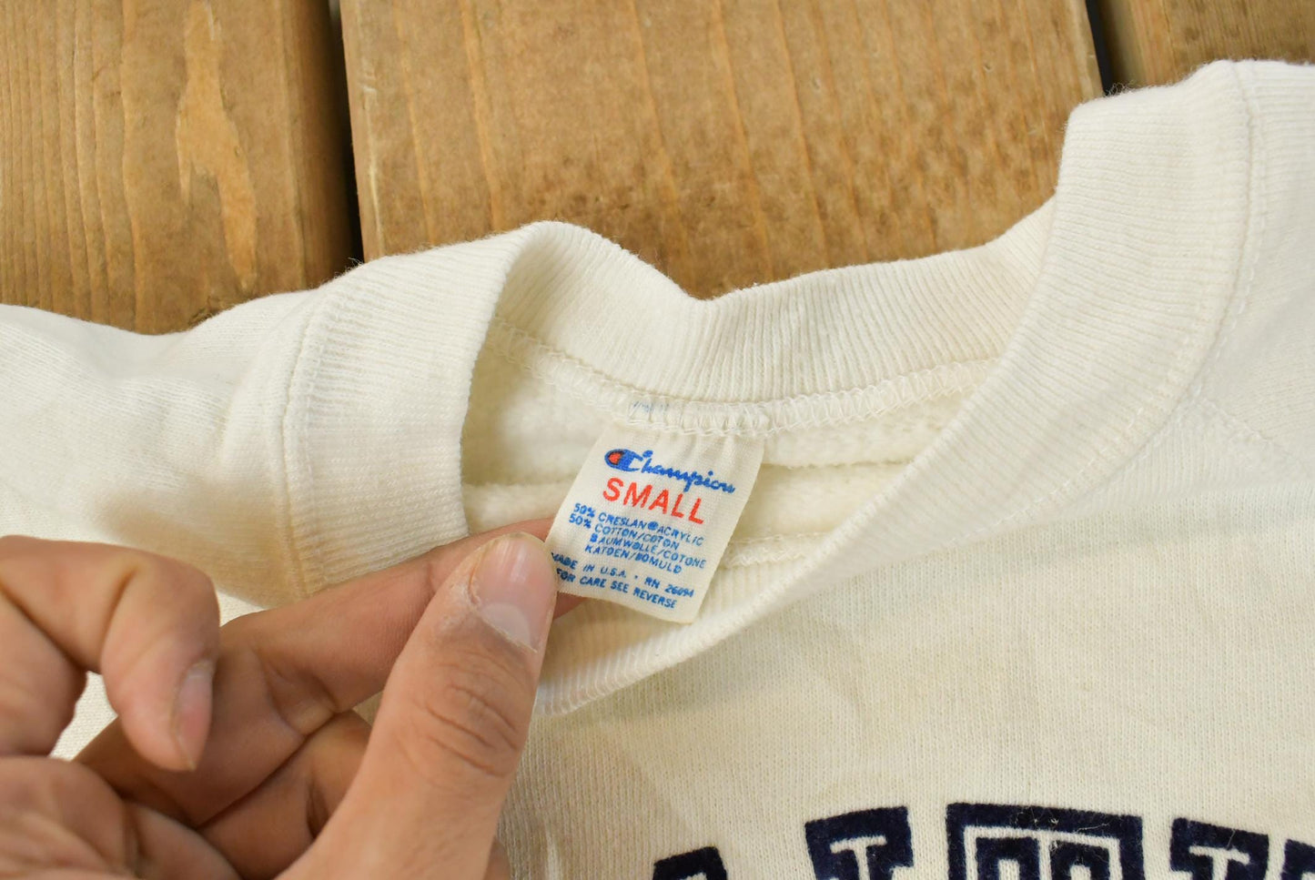 Vintage 1980s Smith College Champion Crewneck Sweatshirt Men's XS from propervintagecanada