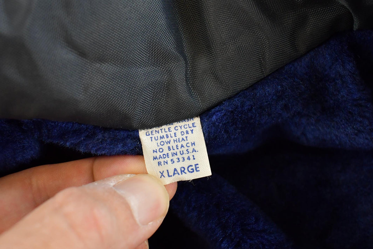 Vintage 1980s Snap-N-Wear Fleece Lined Coach Jacket Men's XL / Made in USA / 80s Streetwear / Outerwear from propervintagecanada