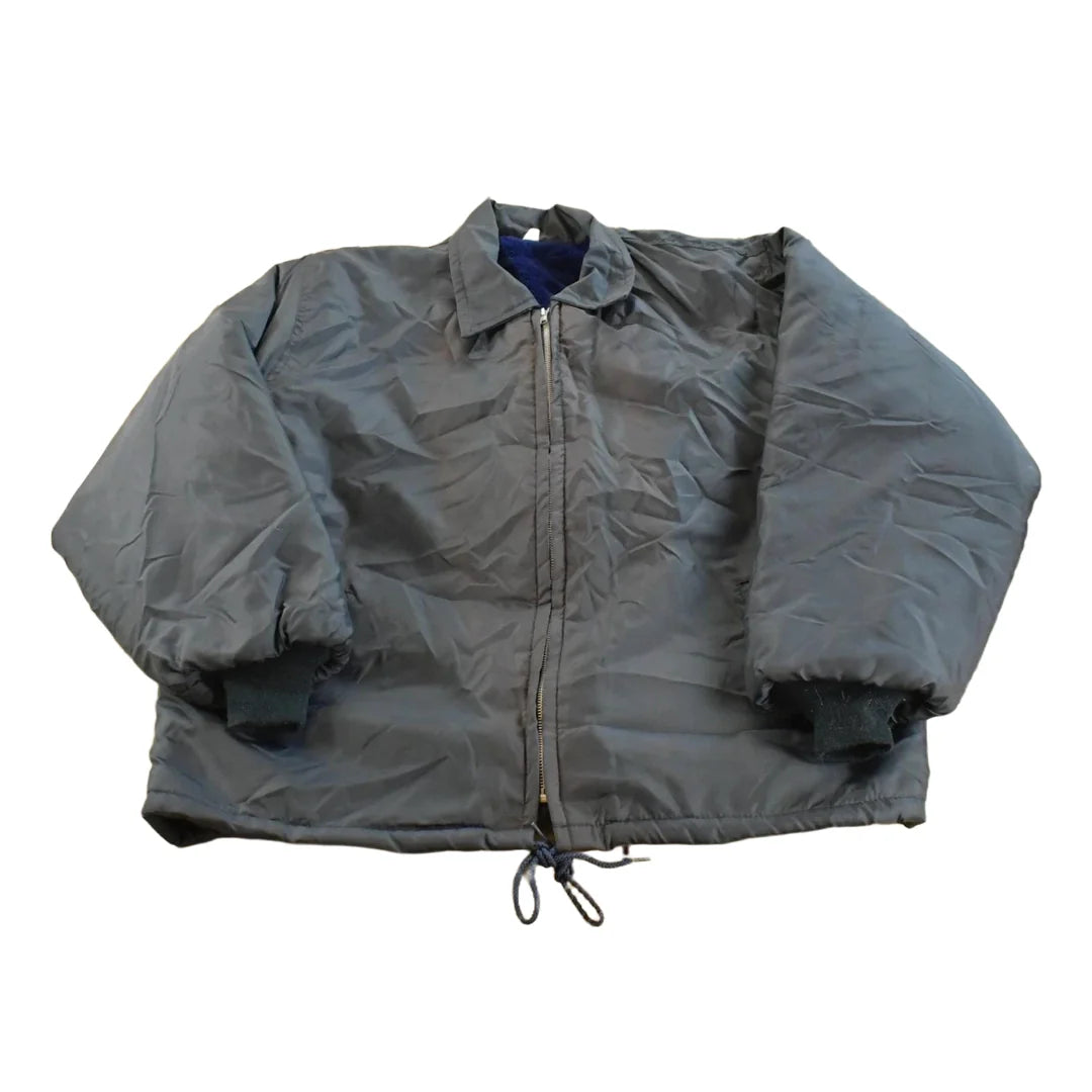 Vintage 1980s Snap-N-Wear Fleece Lined Coach Jacket Men's XL / Made in USA / 80s Streetwear / Outerwear from propervintagecanada