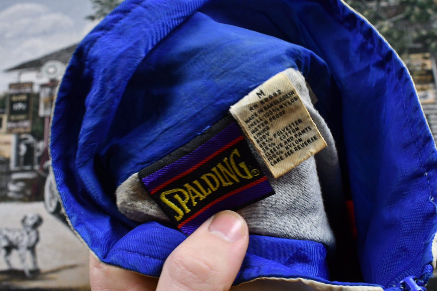 Vintage 1980s Spalding Full Zip Windbreaker Men's Medium from propervintagecanada