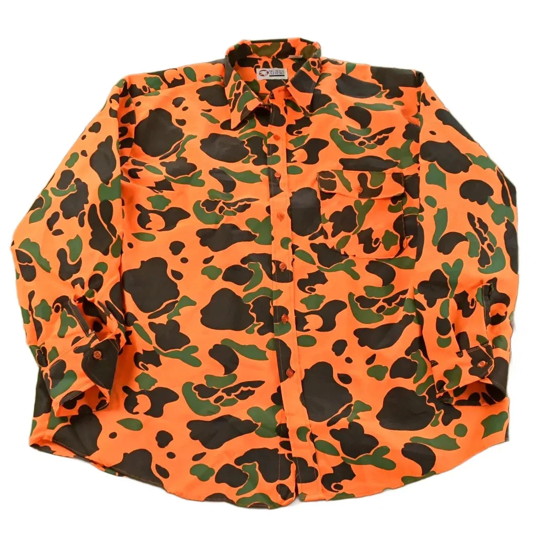 Vintage 1980s Sports Afield Camo Button Up Shirt Men's 2XL from propervintagecanada