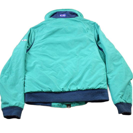 Vintage 1980s Sports B Mint Green Full Zip Windbreaker Jacket Men's Small from propervintagecanada