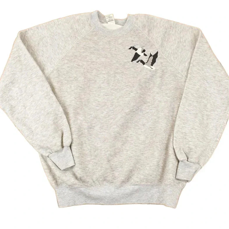 Vintage 1980s Sportswear Embroidered Goose Crewneck Sweatshirt Men's L from propervintagecanada
