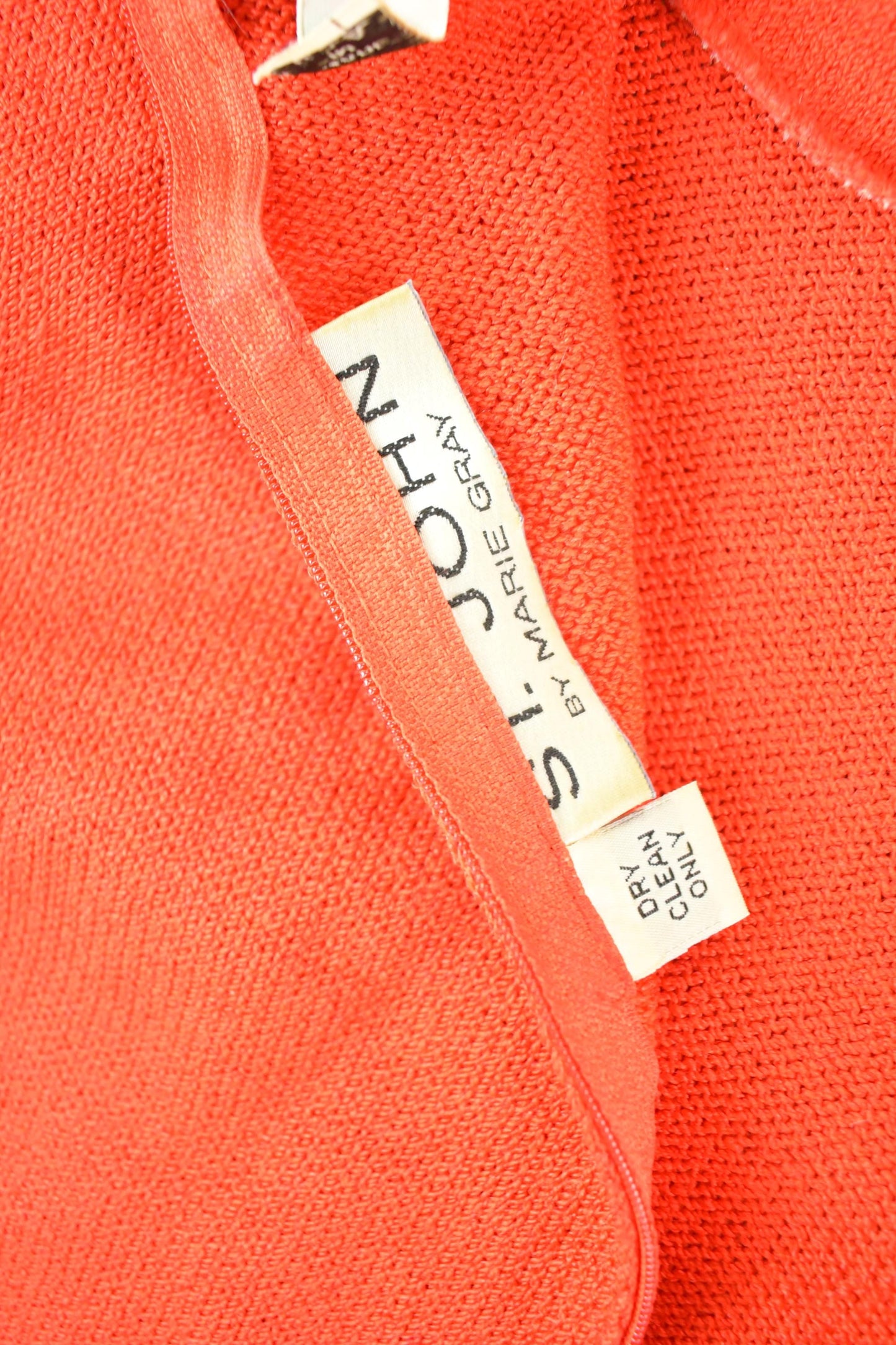 Vintage 1980s St John By Marie Gray Knit Crewneck Sweater Womens S from propervintagecanada