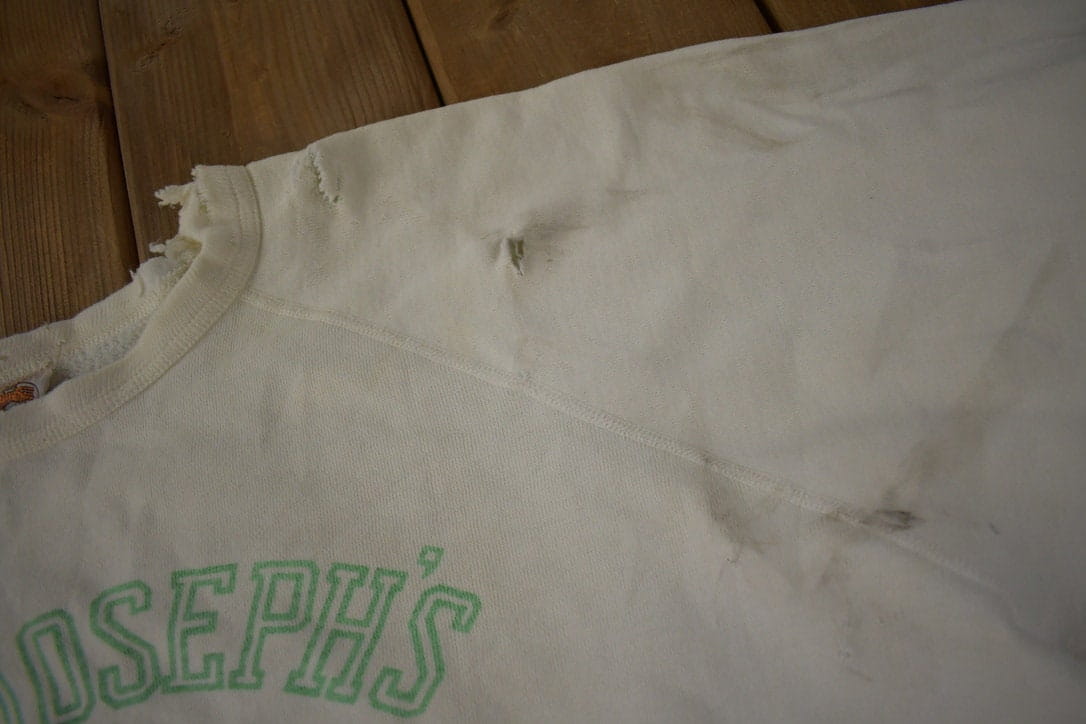 Vintage 1980s St Joseph Morrow Park Collegiate Crewneck Men's L from propervintagecanada